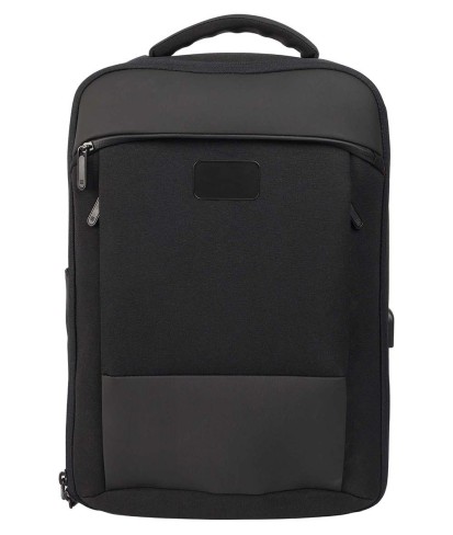PRIMA - Black Leather Backpack